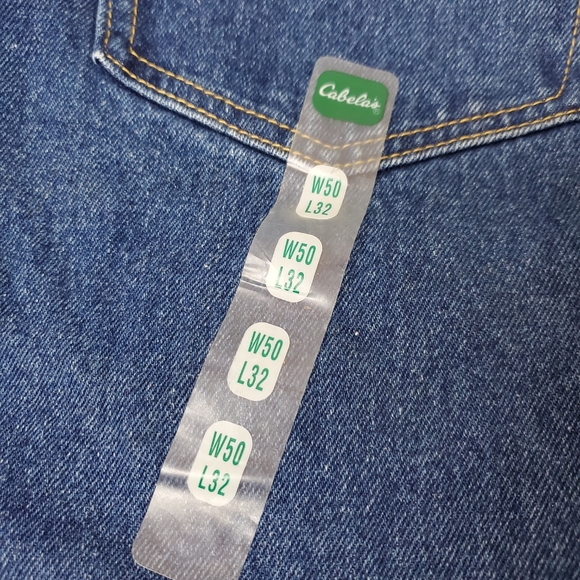 Cabela's Mens Denim Blue Jeans 50x32 New - Picture 4 of 10